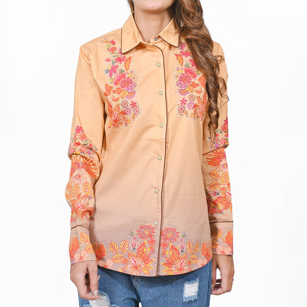 ADSH096 American Darling Satin Cotton Crystal Embellished Western Shirt