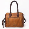 ADBGM270 Western Braided Fringe Duffel with Turquoise Concho - Genuine Leather