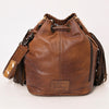 ADBG1272 American Darling Hair-On Cowhide Bucket Bag -Western Fringe Purse