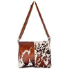 ADBG102 American Darling Hair-On Cowhide Leather Crossbody Bag Handcrafted Western Style