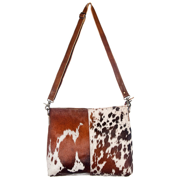ADBG102 American Darling Hair-On Cowhide Leather Crossbody Bag Handcrafted Western Style
