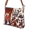 ADBG102 American Darling Hair-On Cowhide Leather Crossbody Bag Handcrafted Western Style