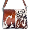 ADBG102 American Darling Hair-On Cowhide Leather Crossbody Bag Handcrafted Western Style