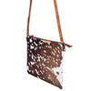 ADBG109 American Darling Hair-On Cowhide Crossbody Bag - Genuine Leather Western Purse