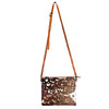 ADBG109 American Darling Hair-On Cowhide Crossbody Bag - Genuine Leather Western Purse