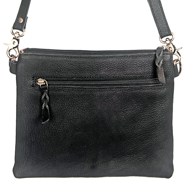 ADBG109 American Darling Hair-On Cowhide Crossbody Bag - Genuine Leather Western Purse