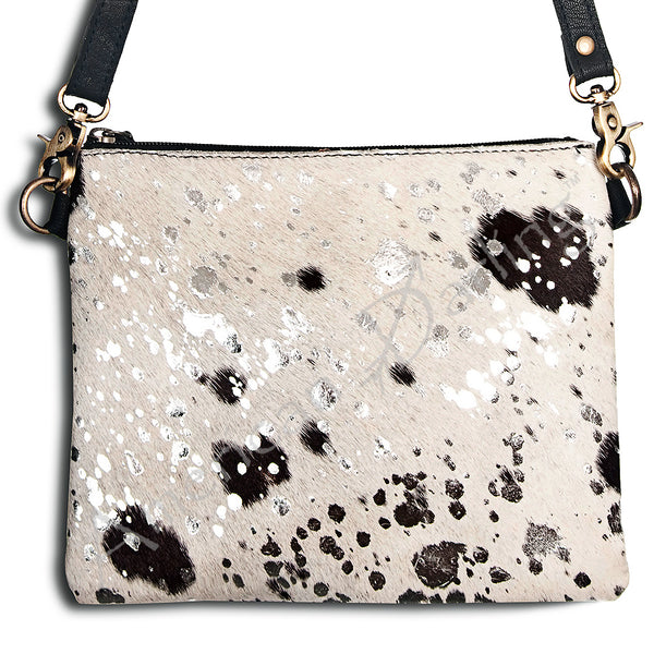 ADBG109 American Darling Hair-On Cowhide Crossbody Bag - Genuine Leather Western Purse