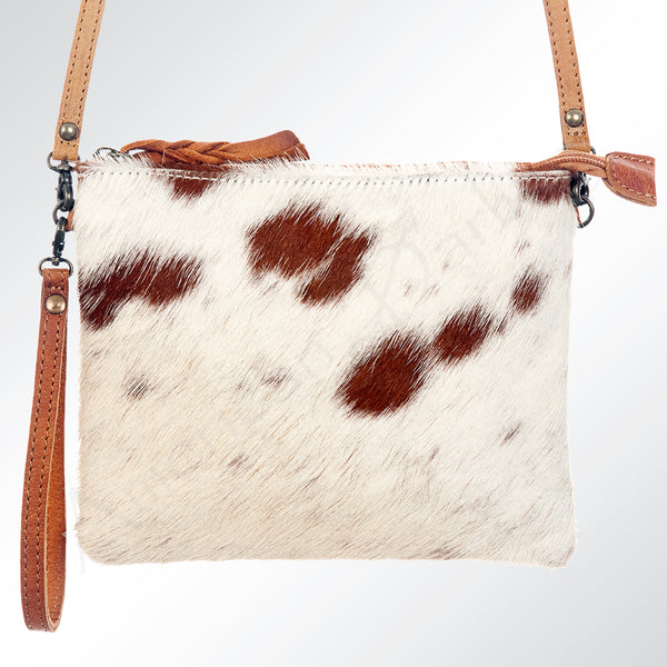 ADBG109 American Darling Hair-On Cowhide Crossbody Bag - Genuine Leather Western Purse