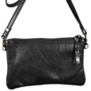 LC-ADBGS142 Hair-On Leather Crossbody Pouch with Zip Closure and Adjustable Strap