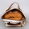 ADBGS156 Natural Cowhide Leather Backpack with Hand-Tooled Floral Pocket - Western Style
