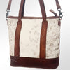 LC-ADBGS176BRW Tote Hair On Genuine Western Leather Women Bag