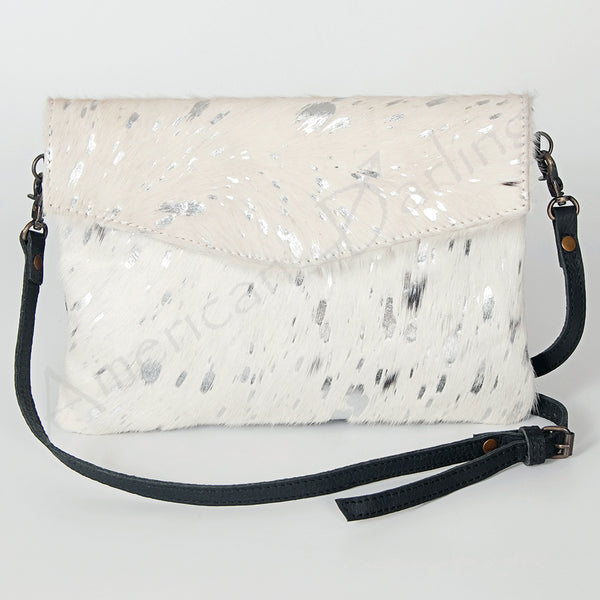 ADBGS178 Hair-On Cowhide Leather Crossbody Envelope - Western Style Purse