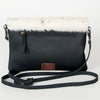 ADBGS178 Hair-On Cowhide Leather Crossbody Envelope - Western Style Purse