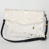ADBGS178 Hair-On Cowhide Leather Crossbody Envelope - Western Style Purse