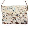 ADBGS178 Hair-On Cowhide Leather Crossbody Envelope - Western Style Purse