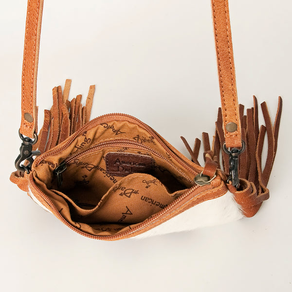 LC-ADBGS142 Hair-On Mini Crossbody - Western Leather Purse with Adjustable Strap