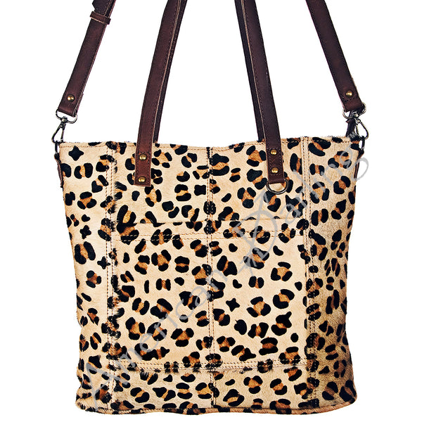 ADBG106 American Darling Hair-on Cowhide Western Tote Bag Genuine Leather