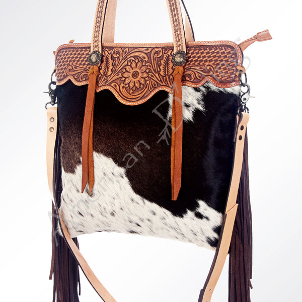 LC-ADBGS113BRW Messenger Genuine Western Leather Women Bag