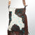ADBGS192 Splatter Cowhide Large Crossbody Bag with Fringe & Tooled Leather Strap