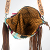 ADBG208 American Darling Western Signature Crossbody Bag with Hand-Tooled Strap and Saddle Blanket