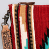 ADBG217 American Darling Large Cross body Bag - Hand Tooled Floral Leather & Woven Saddle Blanket
