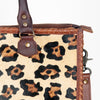 ADBG229 American Darling Western Tote Bag - Handcrafted Hair-On Cowhide & Braided Leather