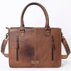 ADBG230 American Darling Western Tote Bag - Handcrafted Hair-On Cowhide & Hand-Tooled Leather