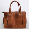 ADBG230 American Darling Western Tote Bag - Handcrafted Hair-On Cowhide & Hand-Tooled Leather