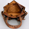 ADBG230 American Darling Western Tote Bag - Handcrafted Hair-On Cowhide & Hand-Tooled Leather