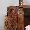 ADBG230 American Darling Western Tote Bag - Handcrafted Hair-On Cowhide & Hand-Tooled Leather
