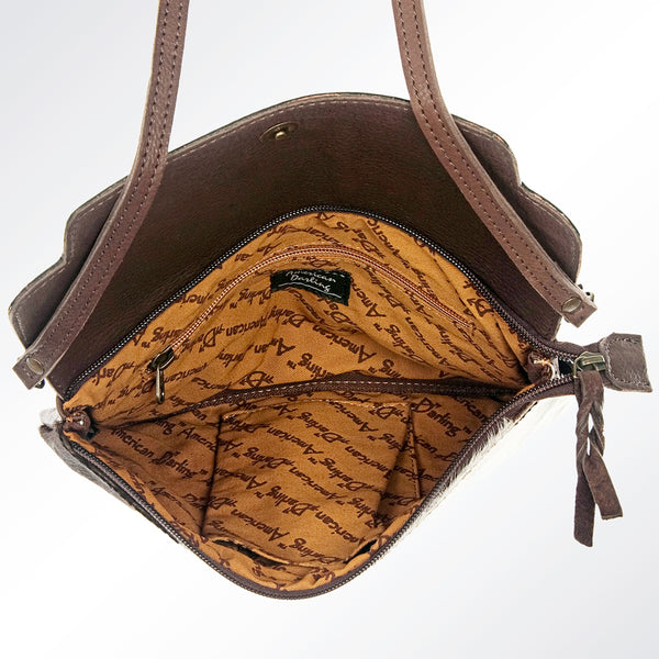 ADBG241 American Darling Hand Tooled Hair-On Envelop Bag