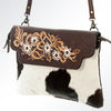 ADBG241 American Darling Hand Tooled Hair-On Envelop Bag