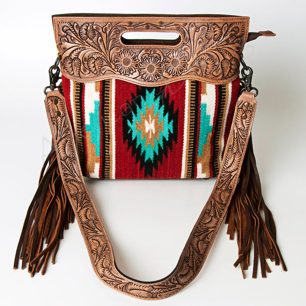ADBG243 American Darling Hand Woven Saddle Blanket Signature Cross Body Bag