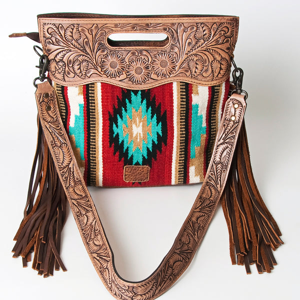 ADBG243 American Darling Hand Woven Saddle Blanket Signature Cross Body Bag