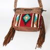 ADBG243 American Darling Hand Woven Saddle Blanket Signature Cross Body Bag