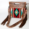 ADBG243 American Darling Hand Woven Saddle Blanket Signature Cross Body Bag