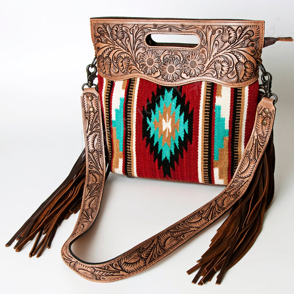 ADBG243 American Darling Hand Woven Saddle Blanket Signature Cross Body Bag