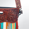 ADBG250 American Darling Signature Cross body Bag - Hand Tooled Floral Leather & Saddle Blanket