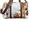 ADBG254 American Darling Duffel Bag - Handcrafted Hair-On Cowhide & Genuine Leather Travel Bag
