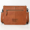ADBG280 American Darling Cross Body Bag - Hand Tooled Floral Leather Western Purse with Fringes