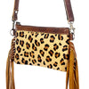 ADBGS142 Mini Crossbody - Hair-On Leather Fringe Bag with Removable Strap