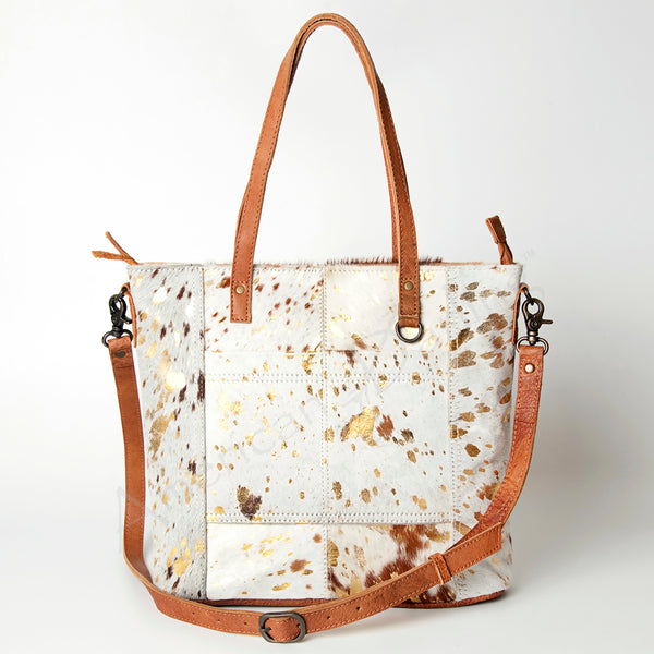 ADBG106 American Darling Hair-on Cowhide Western Tote Bag Genuine Leather