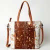 ADBG106 American Darling Hair-on Cowhide Western Tote Bag Genuine Leather