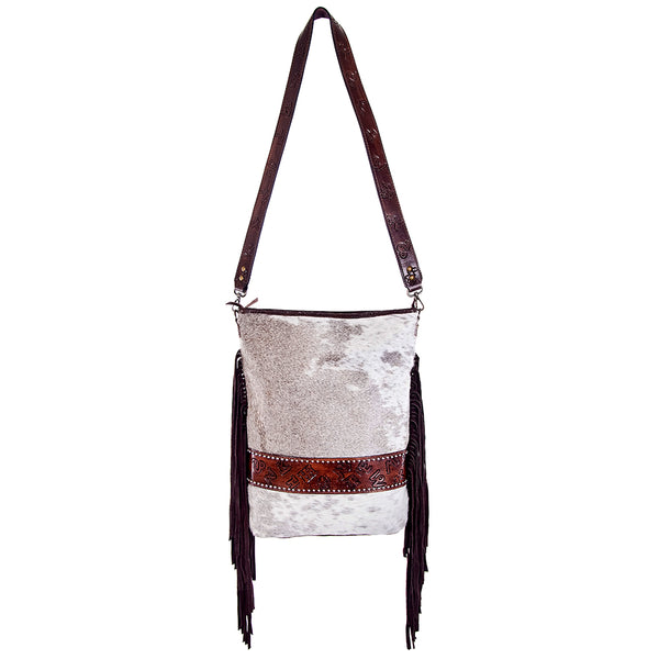 ADBG316 American Darling Hand Tooled Genuine Leather Large Cross body Bag