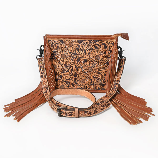 ADBG323 American Darling Hand Tooled Leather Messenger Bag