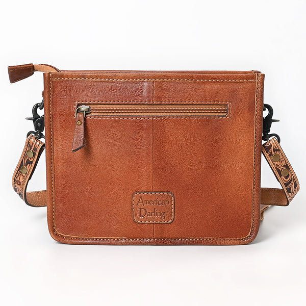 ADBG323 American Darling Hand Tooled Leather Messenger Bag