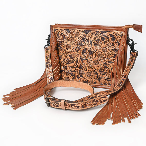 ADBG323 American Darling Hand Tooled Leather Messenger Bag
