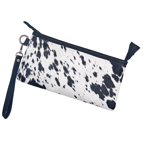 ADBG344 American Darling Genuine Hair On Hide Pattern Leather Western Wristlet