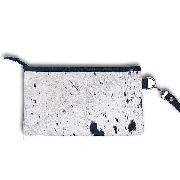 ADBG344 American Darling Genuine Hair On Hide Pattern Leather Western Wristlet