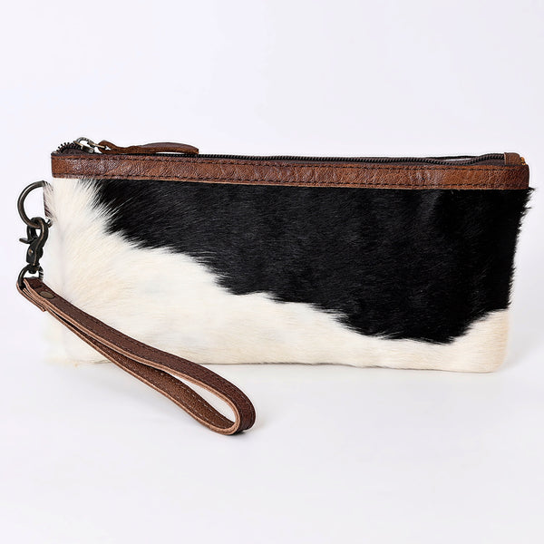 ADBG344 American Darling Genuine Hair On Hide Pattern Leather Western Wristlet